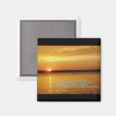 Isaiah 41:10 Sunset Magneet (Voorkant / Achterkant)
