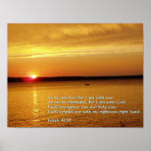 Isaiah 41:10 Sunset Poster (Voorkant)