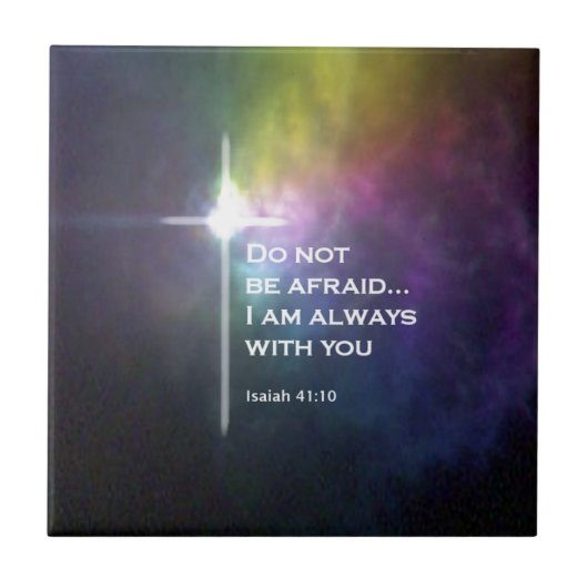 Isaiah 41:10 tegeltje (Voorkant)