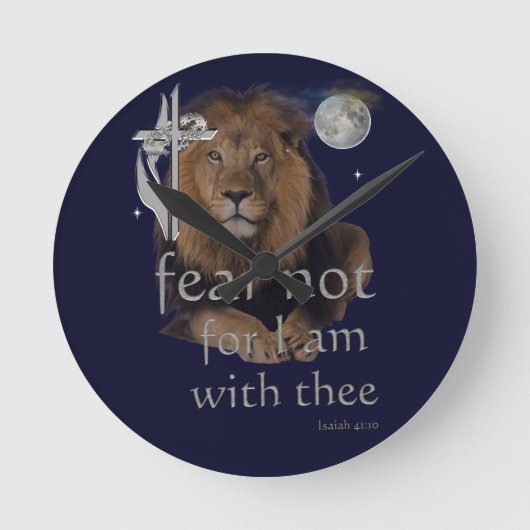 Isaiah 41:10 uur ronde klok (Voorkant)