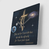 ISAIAH 41:10 VIERKANTE KLOK (Hoek)