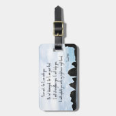 Isaiah 41:10 Vrees niet voor mij... Bagagelabel (Voorkant verticaal)