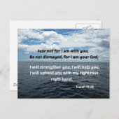Isaiah 41:10 Vrees niet voor mij... Briefkaart (Voorkant / Achterkant)