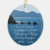 Isaiah 41:10 Vrees niet voor mij... Keramisch Ornament (Links)