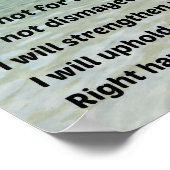 Isaiah 41:10 Vrees niet voor mij... Poster (Hoek)