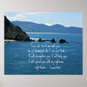 Isaiah 41:10 Vrees niet voor mij... Poster (Voorkant)