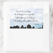 Isaiah 41:10 Vrees niet voor mij... Rechthoekige Sticker (Tas)