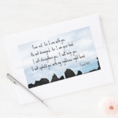Isaiah 41:10 Vrees niet voor mij... Rechthoekige Sticker (Envelop)