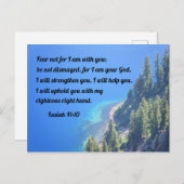 Isaiah 41:10 Vrees niet, want ik ben bij jou Briefkaart (Voorkant / Achterkant)