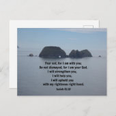 Isaiah 41:10 Vrees niet, want ik ben bij jou Briefkaart (Voorkant / Achterkant)