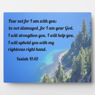 Isaiah 41:10 Vrees niet, want ik ben bij jou Fotoplaat