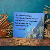 Isaiah 41:10 Vrees niet, want ik ben bij jou Fotoplaat (Zijkant)