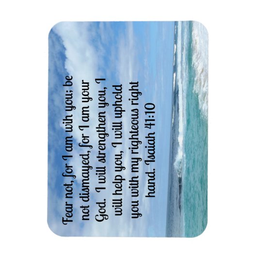 Isaiah 41:10 Vrees niet, want ik ben bij jou Magneet (Verticaal)