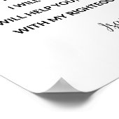 Isaiah 41:10 Vrees niet, want ik ben bij jou Poster (Hoek)