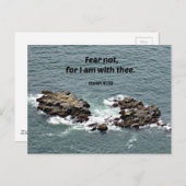 Isaiah 41:10 Vrees niet, want ik ben bij u. Briefkaart (Voorkant / Achterkant)