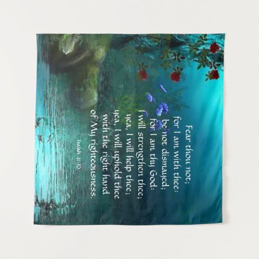 Isaiah 41:10 wandkleed (Voorkant (horizontaal))