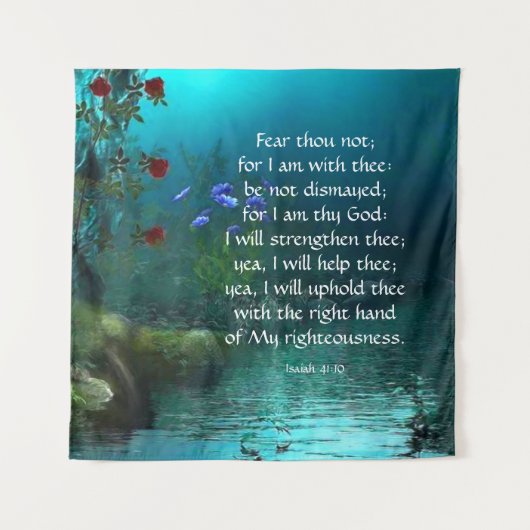 Isaiah 41:10 wandkleed (Voorkant)
