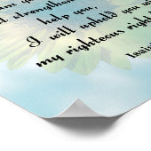 Isaiah 41:10, want ik ben bij jou poster (Hoek)