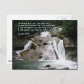 Isaiah 41:10 Waterval Briefkaart (Voorkant / Achterkant)