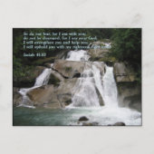 Isaiah 41:10 Waterval Briefkaart (Voorkant)