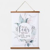 Isaiah 41:10 Wees niet bang dat ik bij jou ben Bij Hangend Wandkleed (Voorkant)