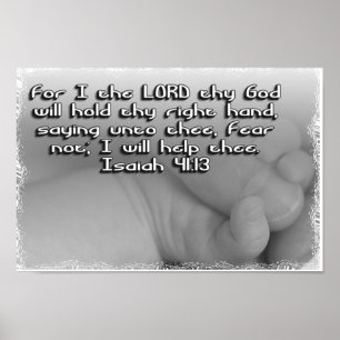 ISAIAH 41:13 FEAR NOT - POSTER