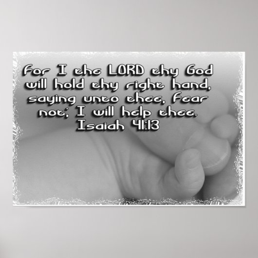 ISAIAH 41:13 FEAR NOT - POSTER (Voorkant)
