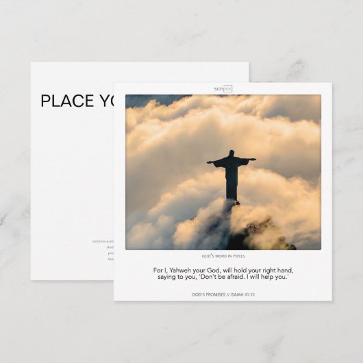 Isaiah 41:13 GOD'S PROMISES Kaart (Voorkant / Achterkant)