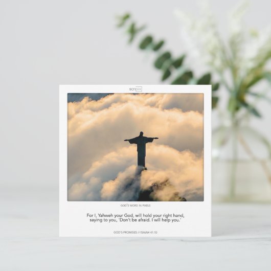 Isaiah 41:13 GOD'S PROMISES Kaart (Staand voorkant)