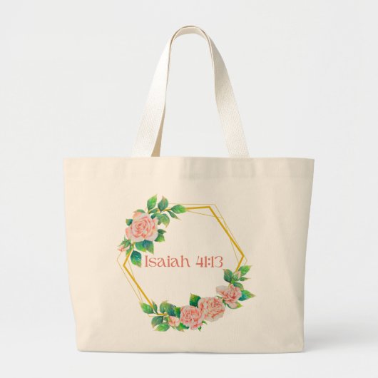 Isaiah 41:13 grote tote bag (Voorkant)