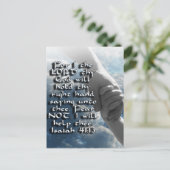 ISAIAH 41:13 NIET - IK ZAL JE HAND HOUDEN BRIEFKAART (Staand voorkant)