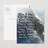 ISAIAH 41:13 NIET - IK ZAL JE HAND HOUDEN BRIEFKAART (Voorkant / Achterkant)