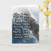 ISAIAH 41:13 NIET - IK ZAL JE HAND HOUDEN KAART (Gele Bloem)