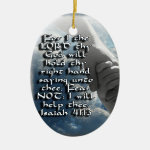 Isaiah 41:13 ORNAMENT - BILBEL VERSE - NIET VREEMD