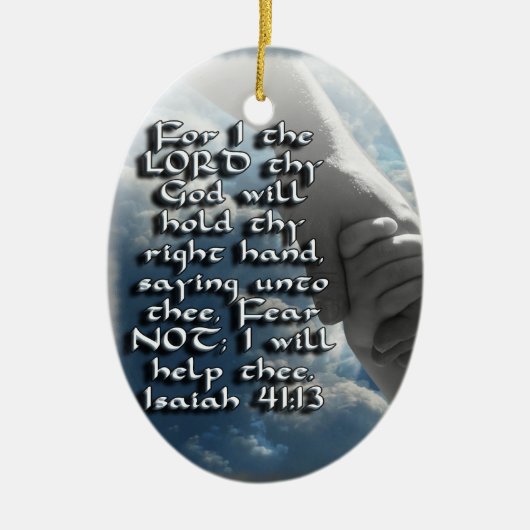 Isaiah 41:13 ORNAMENT - BILBEL VERSE - NIET VREEMD (Voorkant)