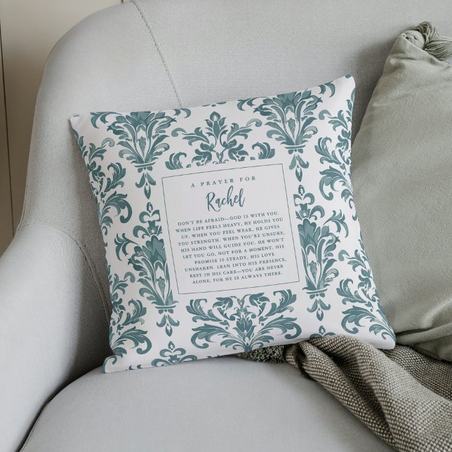 Isaiah 41:40 Custom Prayer for Her  Keepsake Gift Kussen (Custom Prayer Pillow – Add a Name for a Personalized Christian Keepsake Gift)
