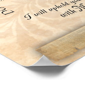 Isaiah 41 Ik ben je God, ik ben met je Art Print (Hoek)