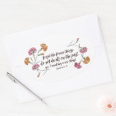 Isaiah 43:18-19 ovale sticker (Envelop)