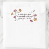 Isaiah 43:18-19 ovale sticker (Tas)