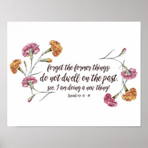 Isaiah 43:18-19 poster