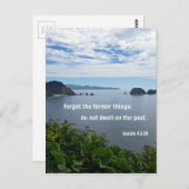 Isaiah 43:18 Vergeet de vroegere dingen; niet.. Briefkaart (Voorkant / Achterkant)