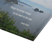 Isaiah 43:18 Vergeet de vroegere dingen; niet.. Snijplank (Hoek)