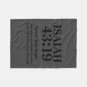 Isaiah 43_19 Bible Verse Christian Saying  Fleece Deken (Voorkant (Horizontaal))