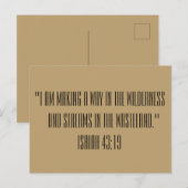 Isaiah 43:19 BijbellenPassage Print Briefkaart (Voorkant / Achterkant)