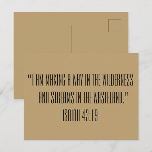 Isaiah 43:19 BijbellenPassage Print Briefkaart (Voorkant / Achterkant)