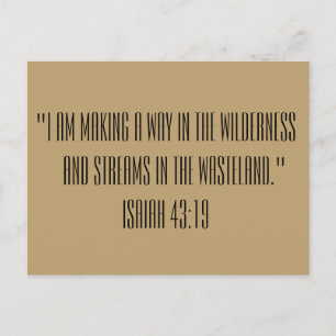 Isaiah 43:19 BijbellenPassage Print Briefkaart