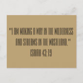 Isaiah 43:19 BijbellenPassage Print Briefkaart (Voorkant)
