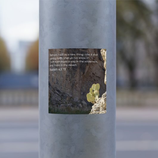 Isaiah 43:19 Desert Faith Collection Sticker