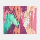 Isaiah 43:19 Fleece Blanket River Desert (Voorkant (Horizontaal))