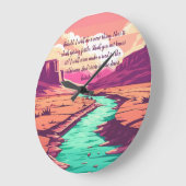 Isaiah 43:19 Throw pillow River Desert Grote Klok (Hoek)